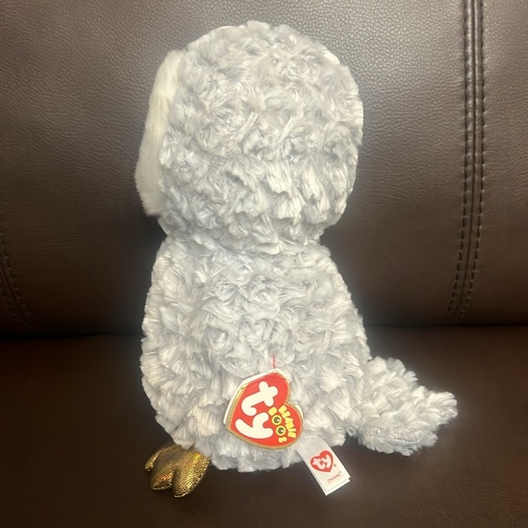 Beanie boos Ty owl owlette April 20th owl cute new owl golden sparkly eyes - Picture 4 of 10